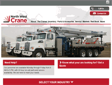 Tablet Screenshot of northwestcrane.com